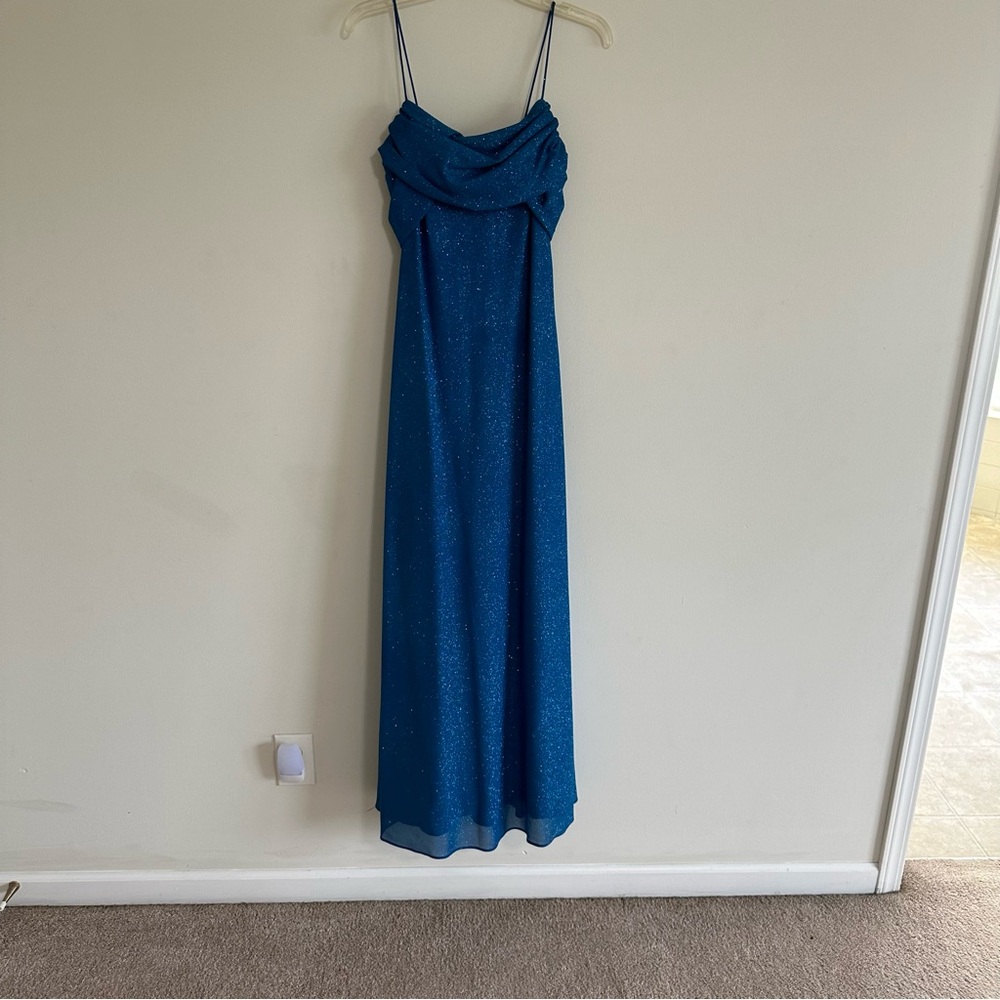 Sleeve glitter sheath gown dress ( Worn 1 time)